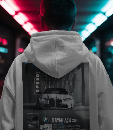 BMW M4 COMP HOODIE (WHITE)