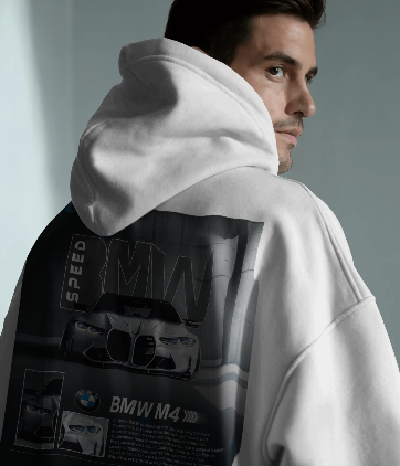 BMW M4 COMP HOODIE (WHITE)