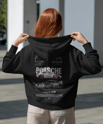 (PORCHE) 911 GT3 RS Hoodie (Black)