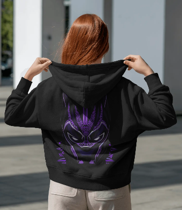 (MARVEL) Black-Panther Hoodie (Black)