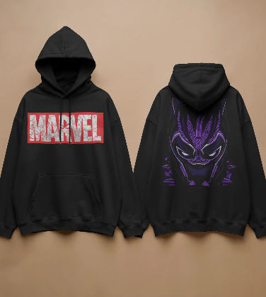(MARVEL) Black-Panther Hoodie (Black)