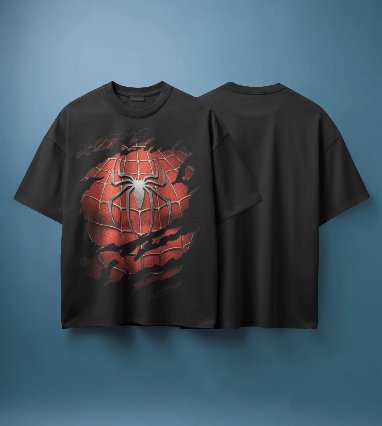 Spider Man's Chest Oversized T-Shirt