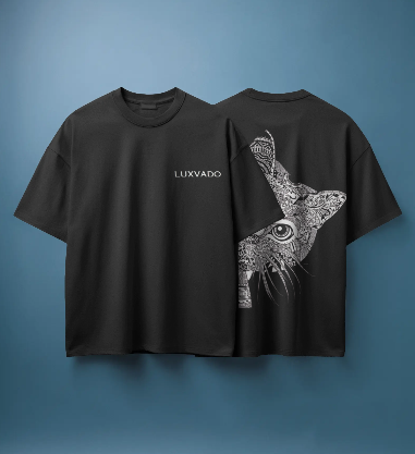 Mandala Cat Oversized T-Shirt