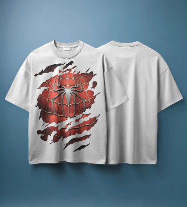 Spider Man's Chest Oversized T-Shirt
