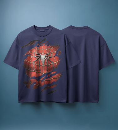 Spider Man's Chest Oversized T-Shirt