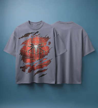 Spider Man's Chest Oversized T-Shirt