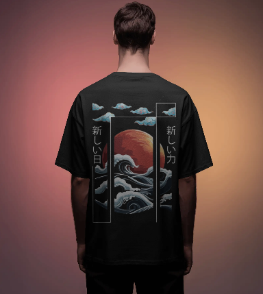 Ocean SunSet Oversized T-Shirt