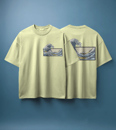 Great Wave Oversized T-Shirt